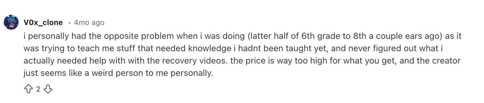 Acellus cost Reddit & Trustpilot reviews