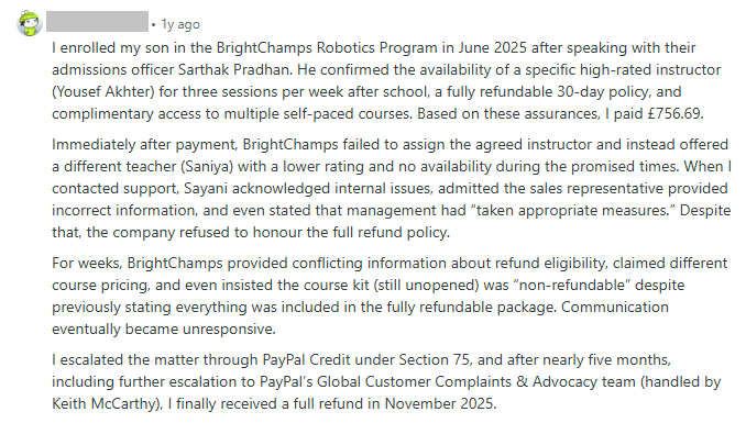 Common Complaints