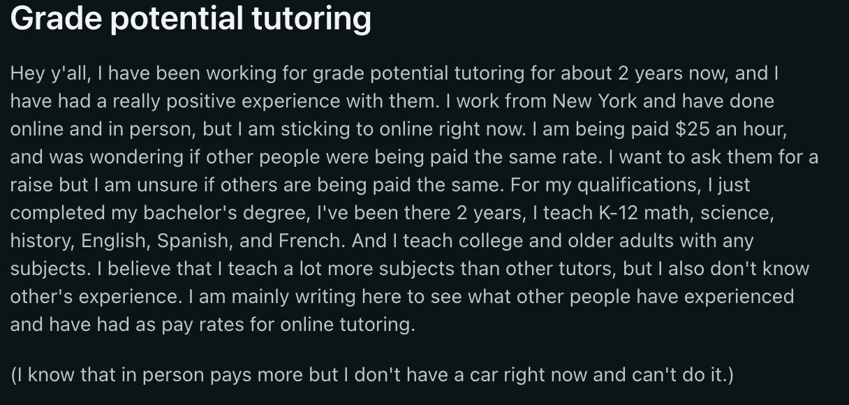Grade Potential Tutoring Prices