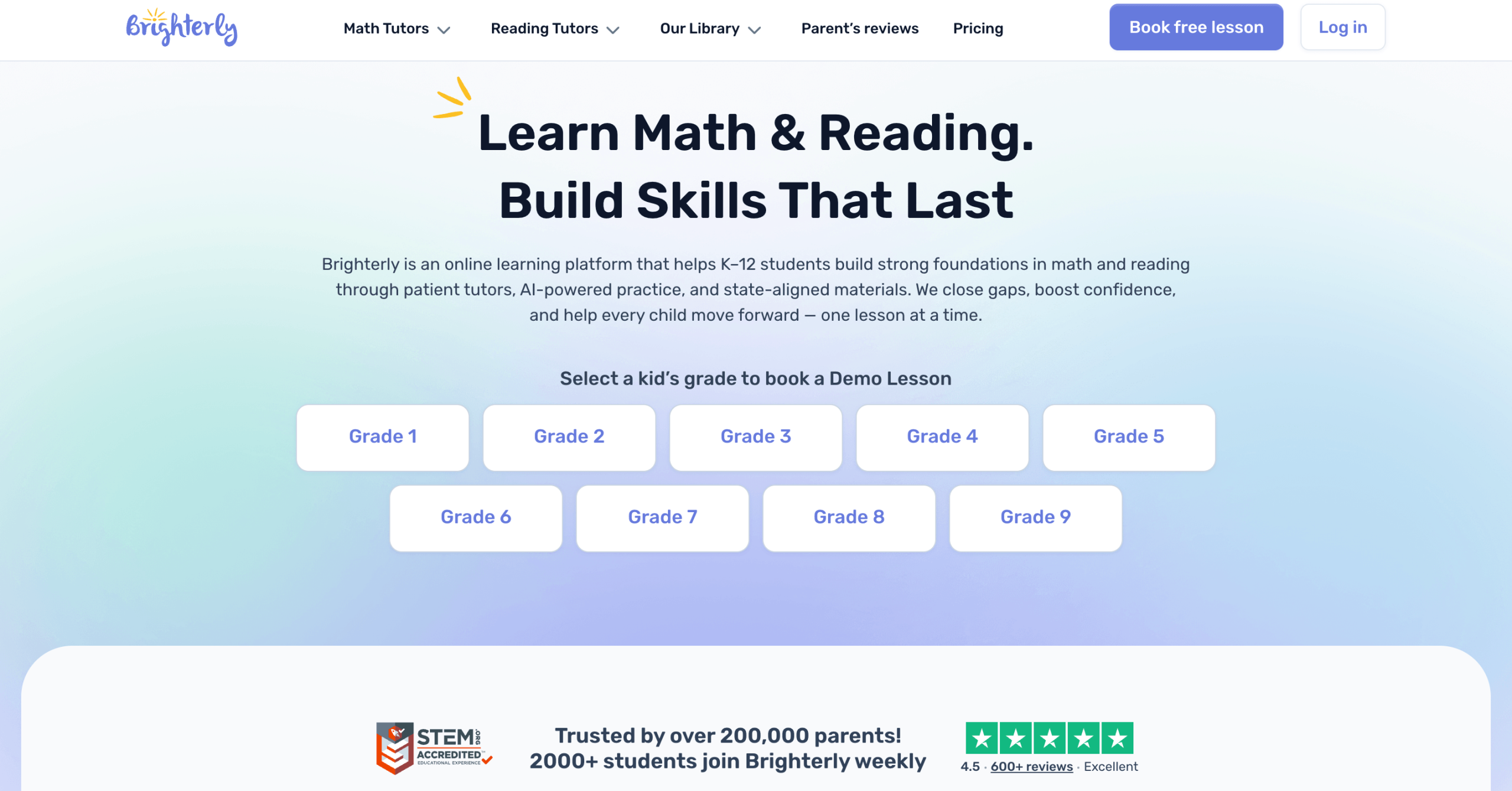 Brighterly: Key Features