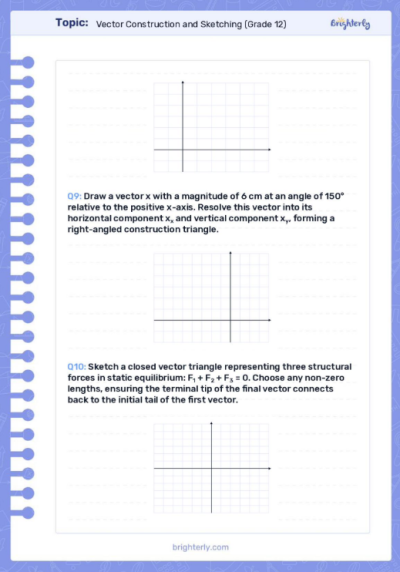 Vectors Worksheets
