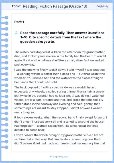 10_Reading_Passages_Worksheet_2