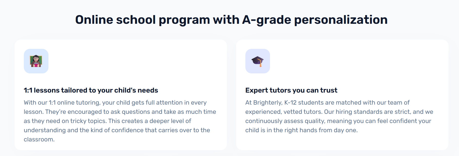 Brighterly — Best for Personalized 1:1 Tutoring