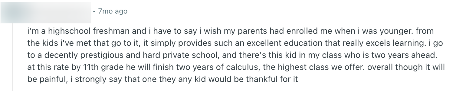 Russian School of Math Reviews