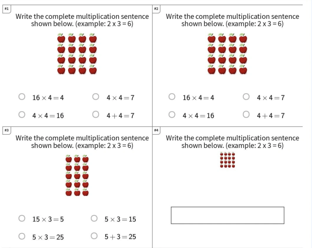 Moving from pictures to number sentences