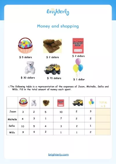 2nd Grade Counting Money Worksheets
