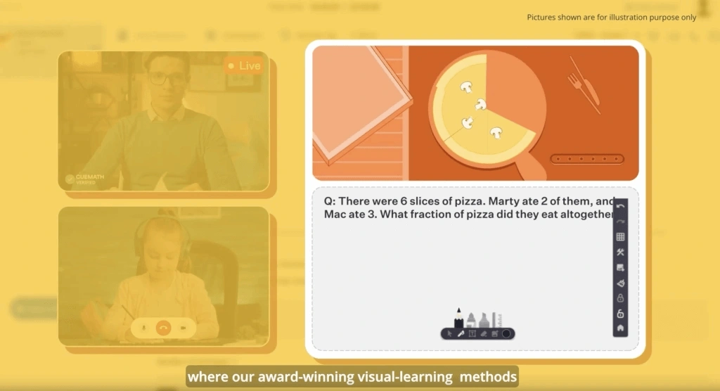 Cuemath math tutor rates per hour vs the average price for math tutors