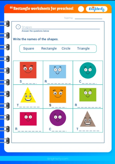 Rectangle Worksheets PDF 2