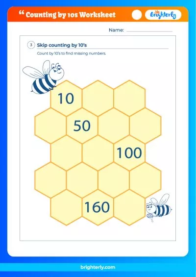Counting By Tens Worksheets