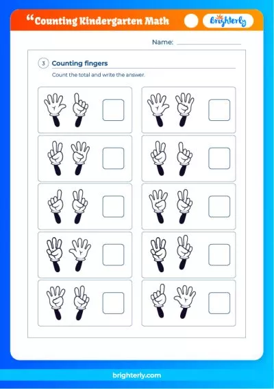 Math Worksheets For Kindergarten Counting