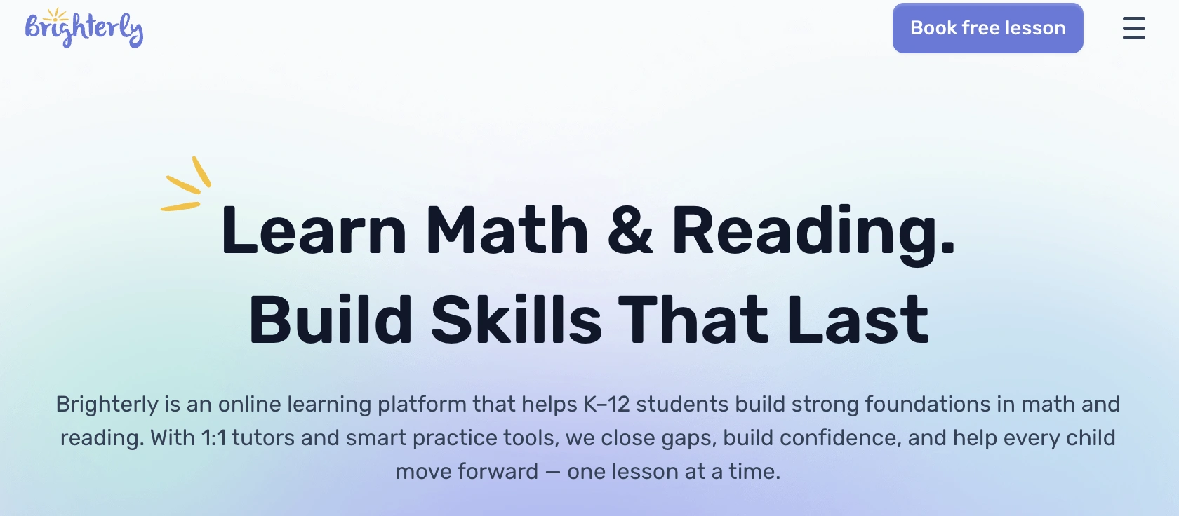 #1 Brighterly Math Intervention Program
