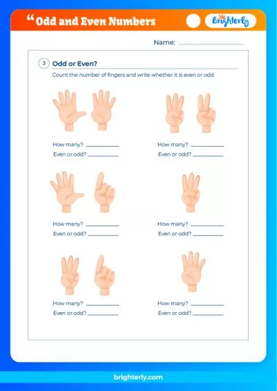 Even And Odd Number Worksheets