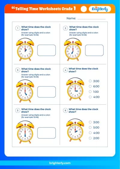 How To Tell Time Worksheets For Grade 1 How To Tell Time Worksheets For Grade 1