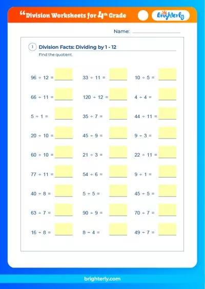 Division Worksheets Grade 4 With Remainder Division Worksheets Grade 4 With Remainder