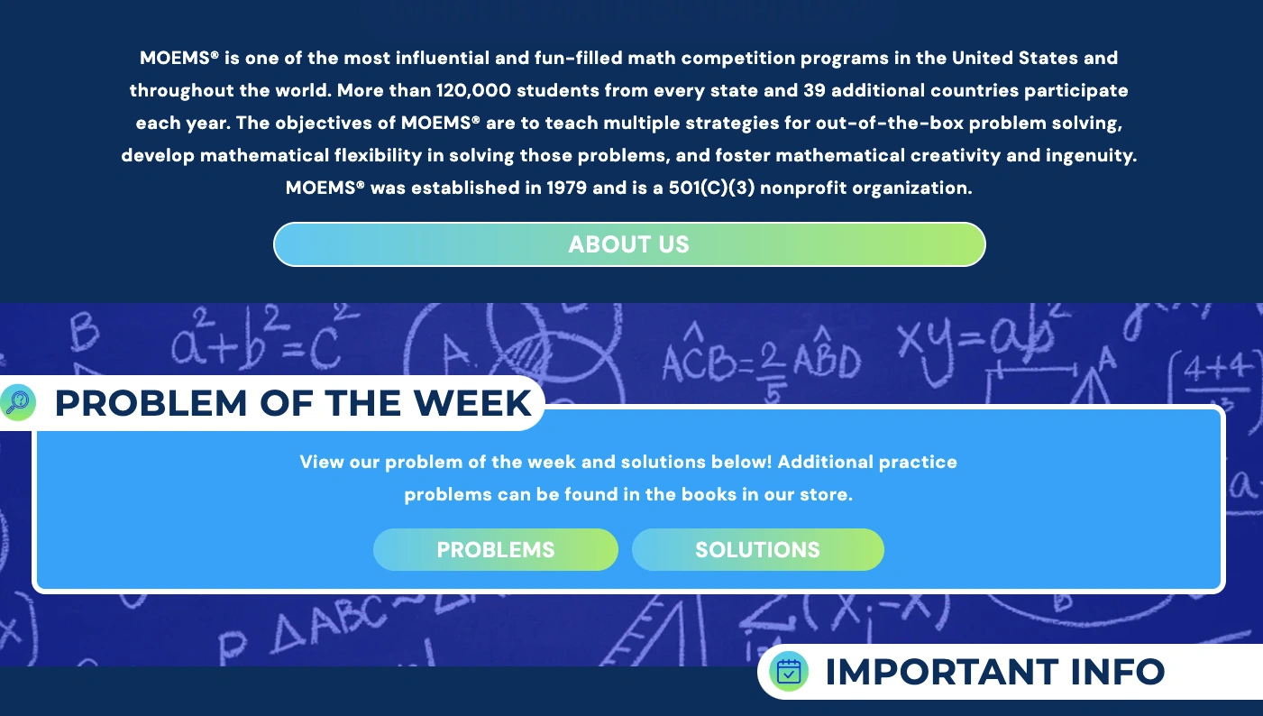 MOEMS (Math Olympiads for Elementary and Middle Schools)