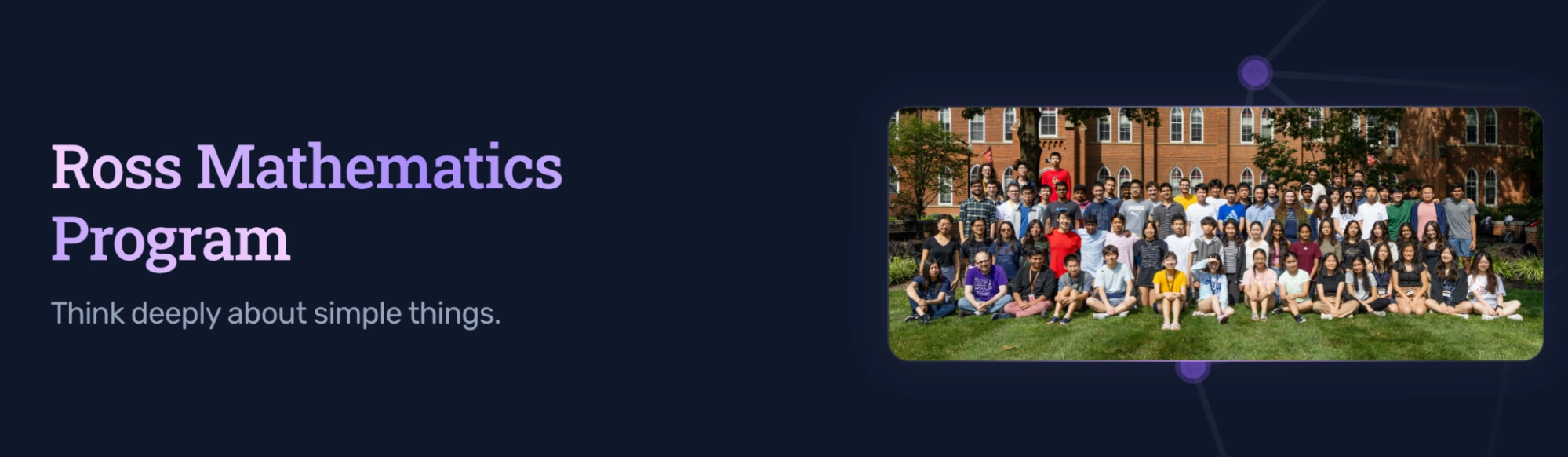 Ross Mathematics Program