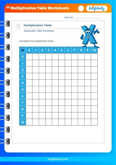 Printable Times Table Worksheets