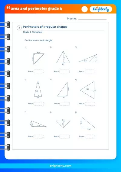 4Th Grade Area And Perimeter Worksheet