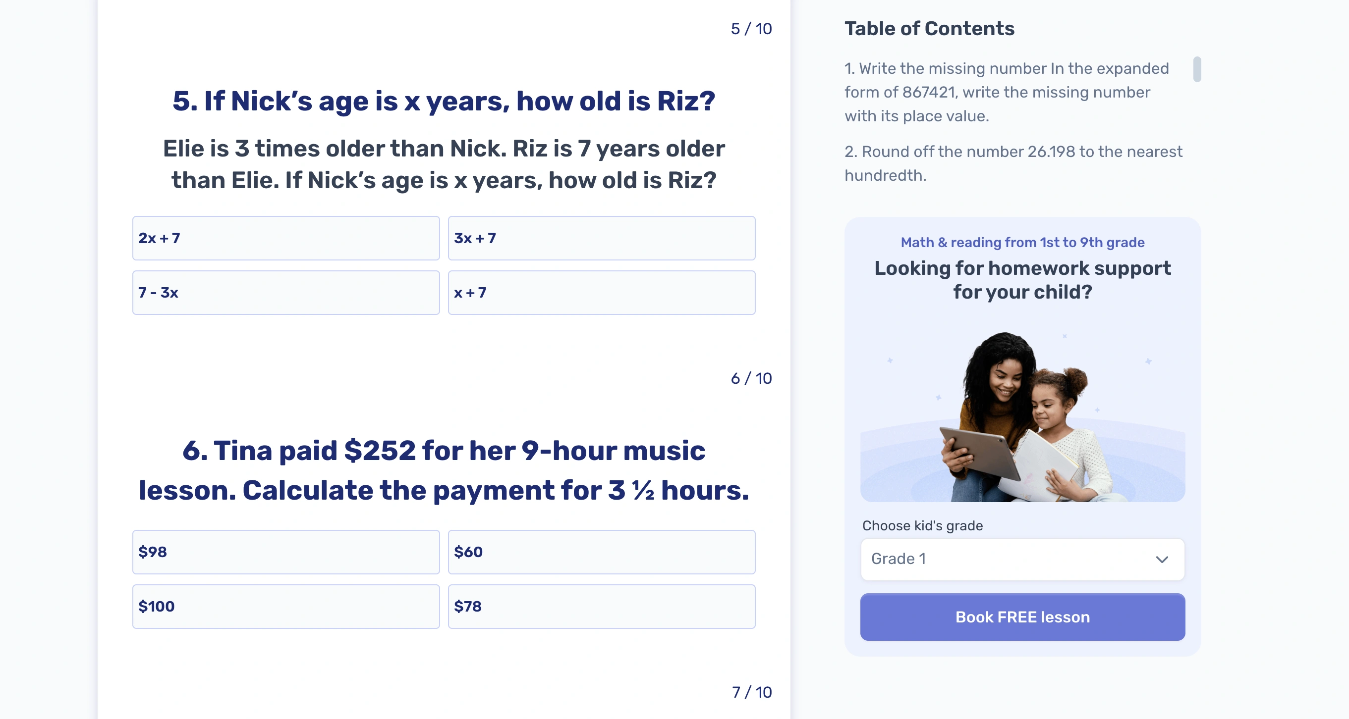 Factors and multiples worksheet: Test and practice