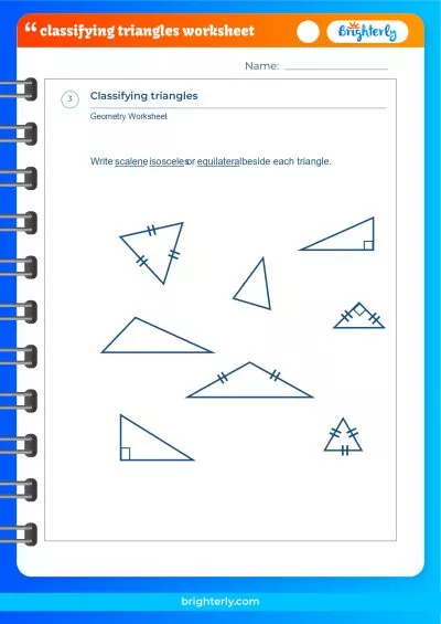 FREE Printable Classifying Triangles Worksheets [PDFs] Brighterly