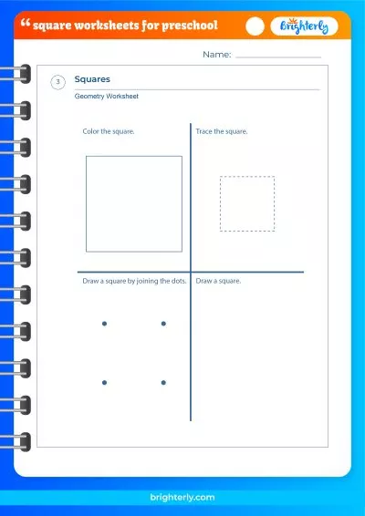 Preschool Square Worksheets