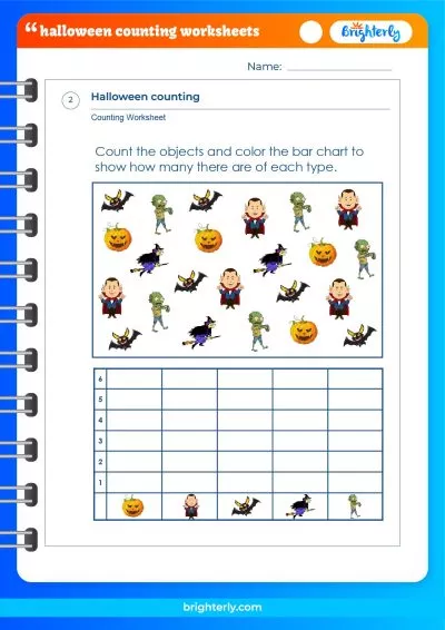 Halloween Counting Worksheets Free