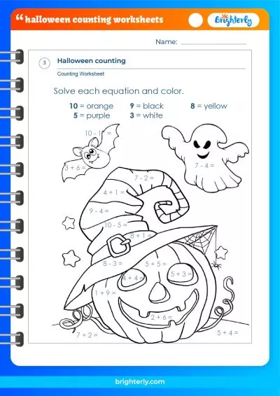 Counting Pumpkin Seeds Worksheets