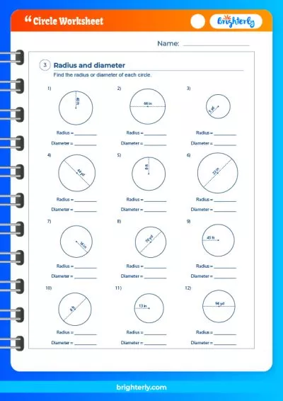 Circle Worksheet with Answers