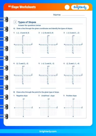 Fun Slope Worksheets PDF