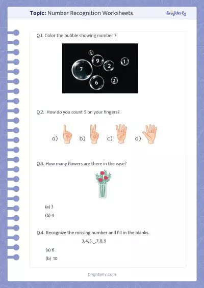 Letter And Number Recognition Worksheets