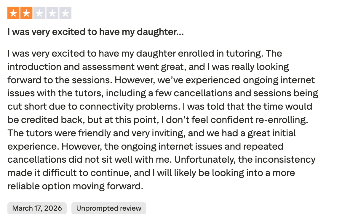 Kumon vs Mathnasium vs Brighterly Reddit And Trustpilot