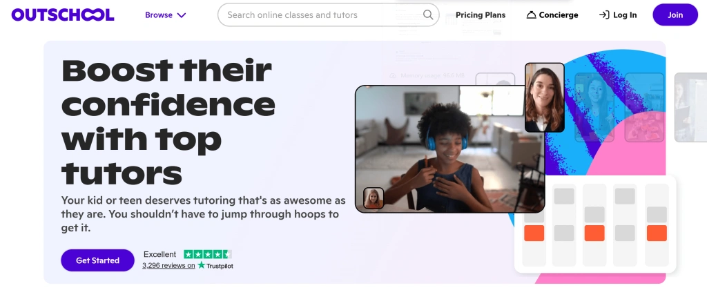 Educational website for kids #5: Outschool