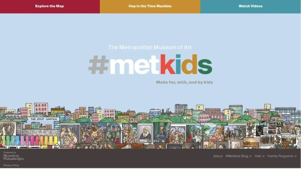Free educational website for kids #7: Metkids