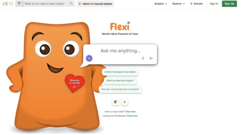 Free educational websites for kindergarten #11: CK-12