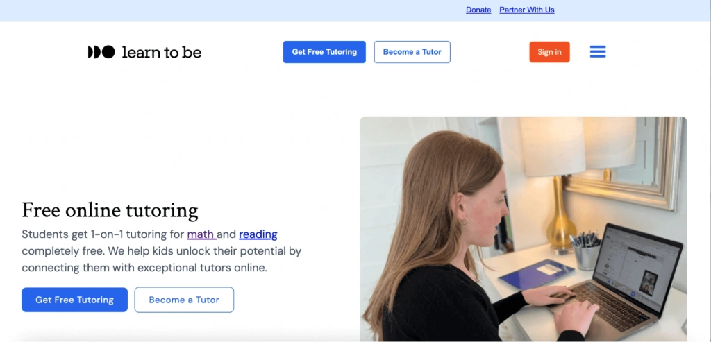 Best math tutoring service #9: Learn to Be