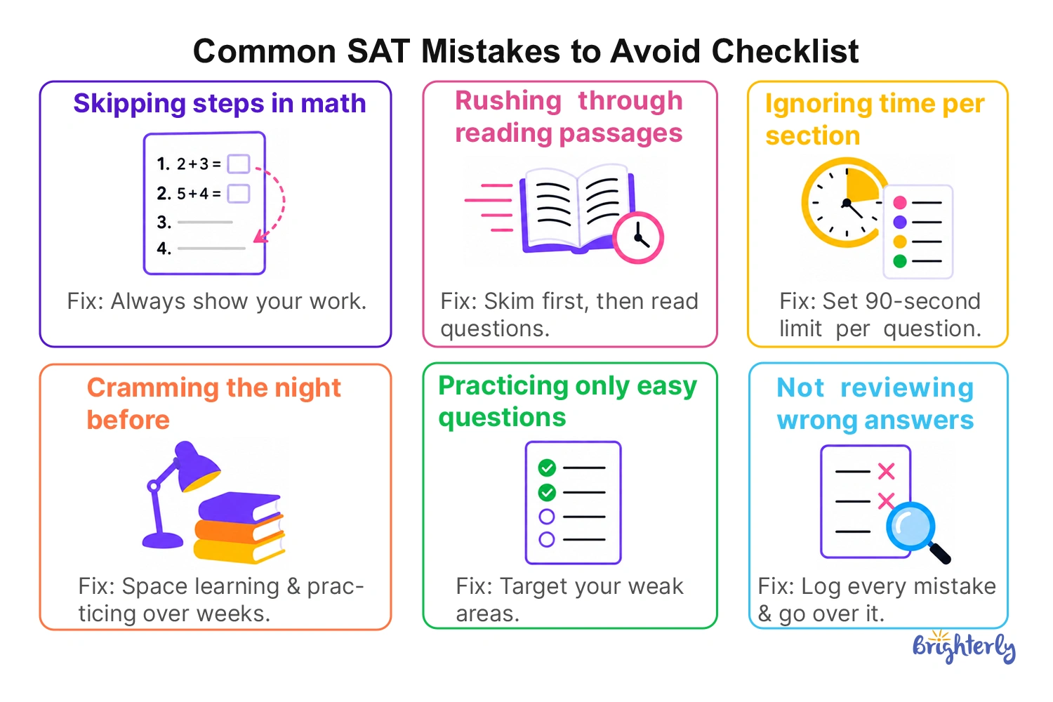 Common SAT Mistakes to Avoid