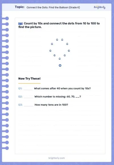 connect dots worksheets