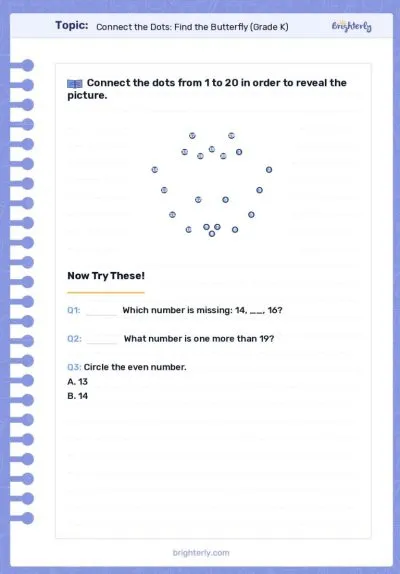 connect the dots worksheets