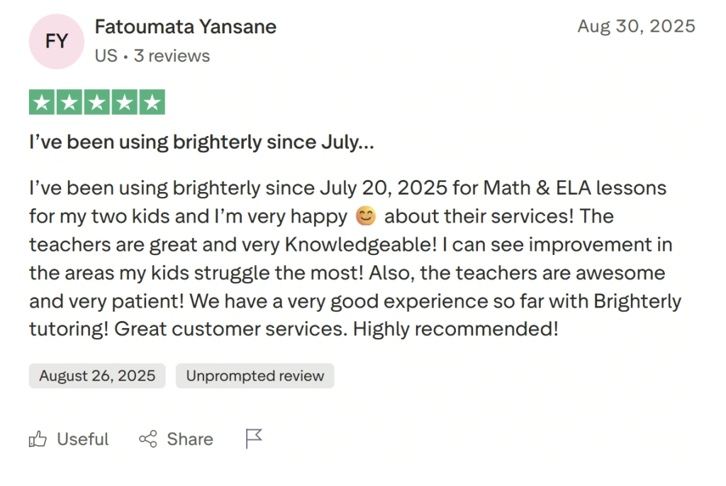 Brighterly: Features