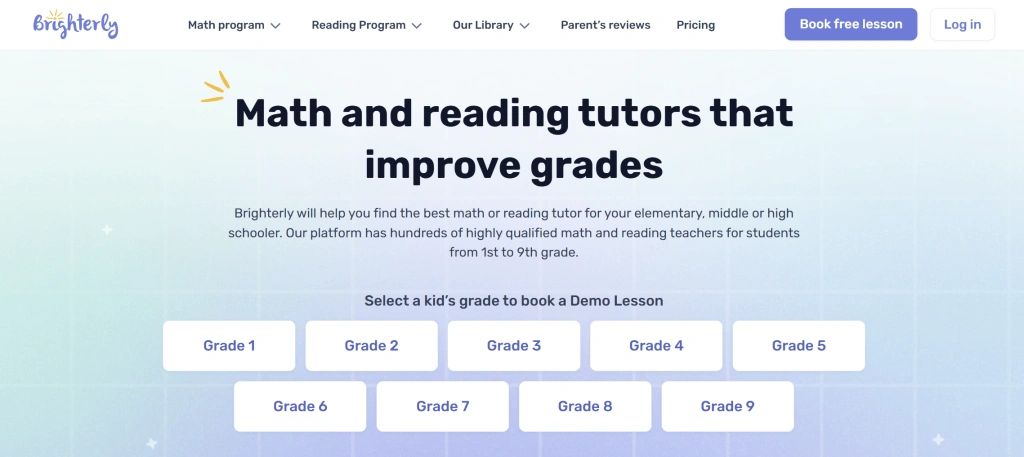 Brighterly online course platform for kids and teens