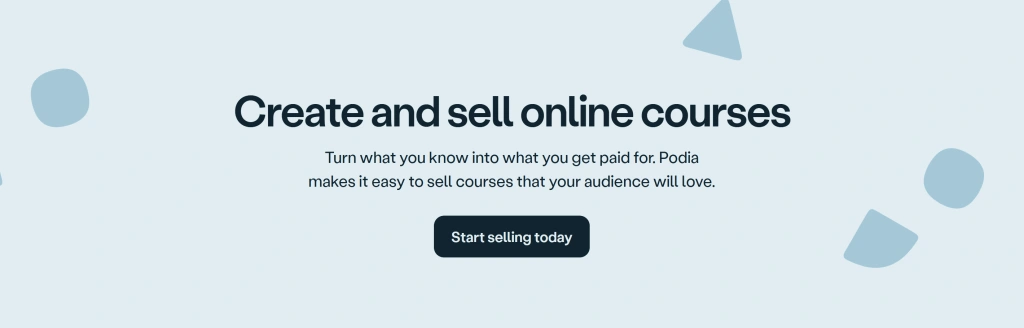 Podia online course builder