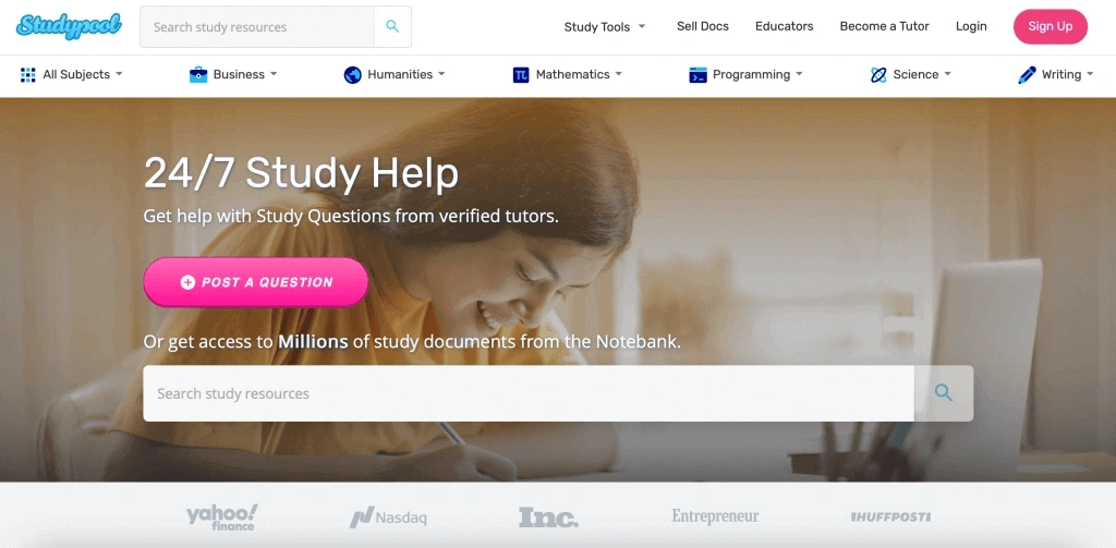 Studypool online tutoring: Quick online answers from tutors