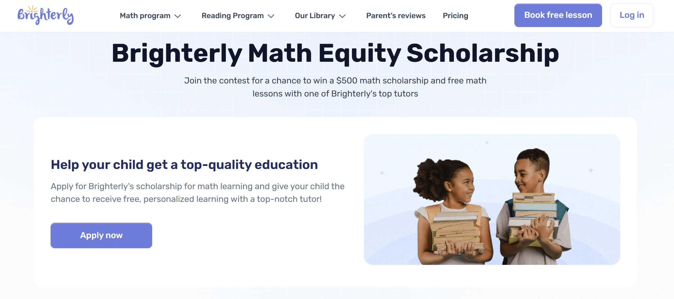 Brighterly Math Equity Scholarship