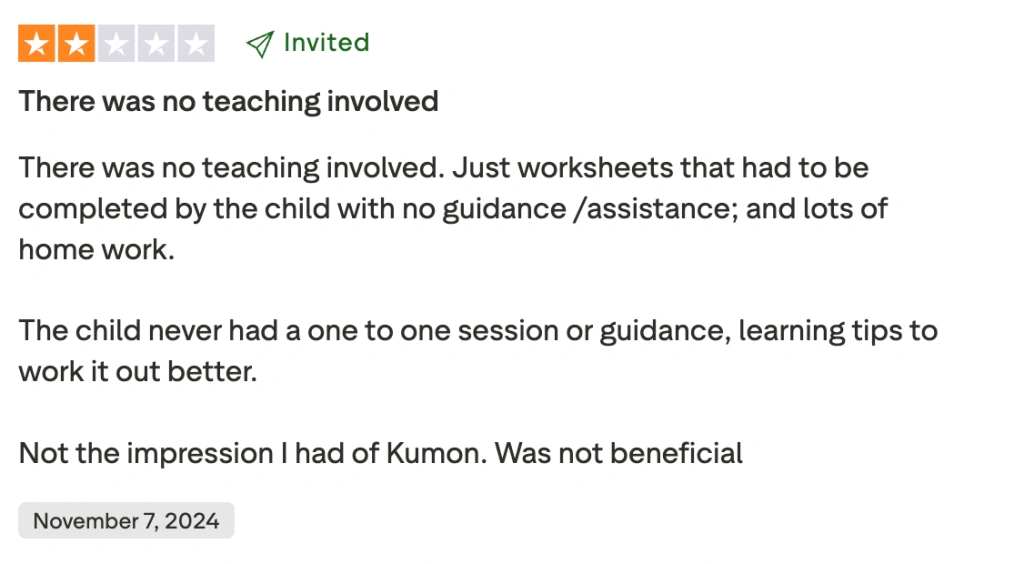 Kumon reviews
