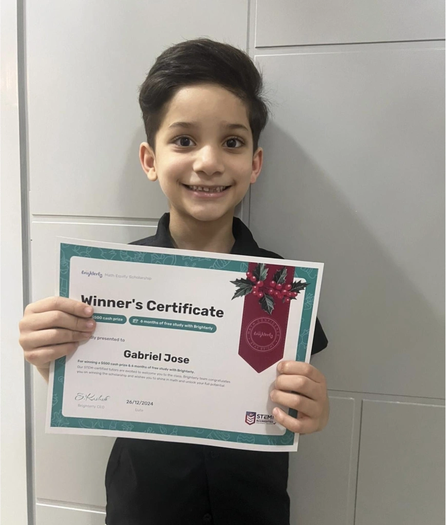Brighterly Winter Scholarship: Winner