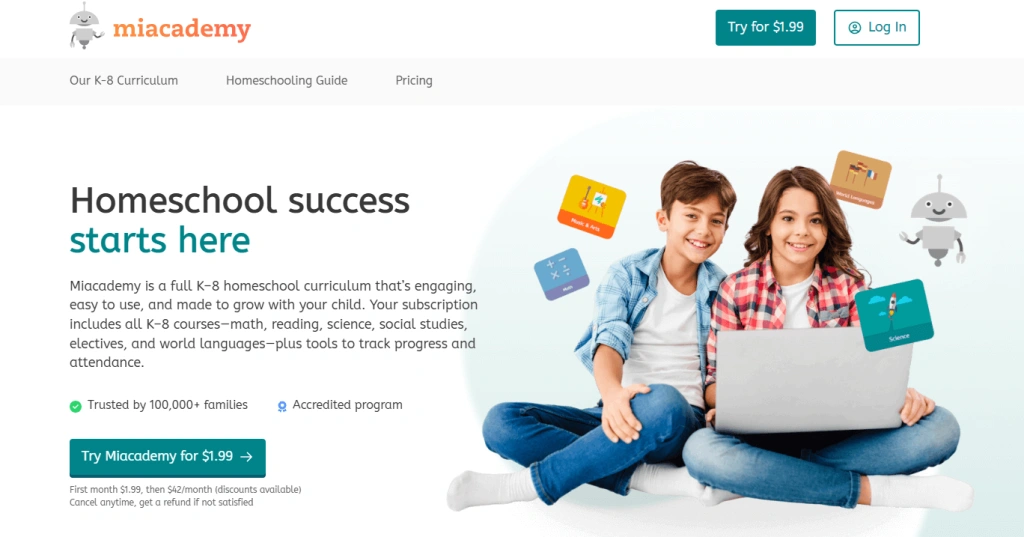 IXL Alternative #6: Miacademy