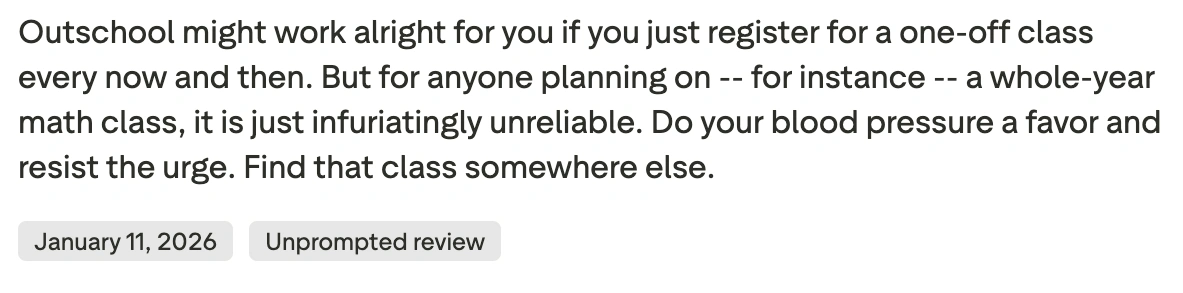 Why parents look for Outschool alternatives