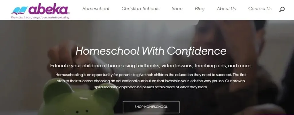 Abeka Academy homeschool math curriculum for ADHD