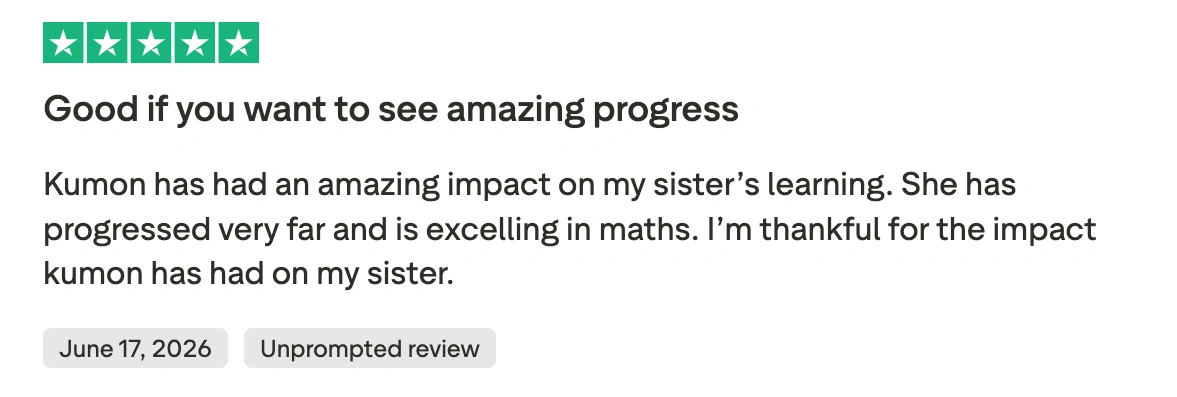 What Kumon Math Covers