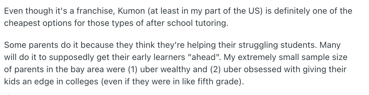 What Users Love About Kumon